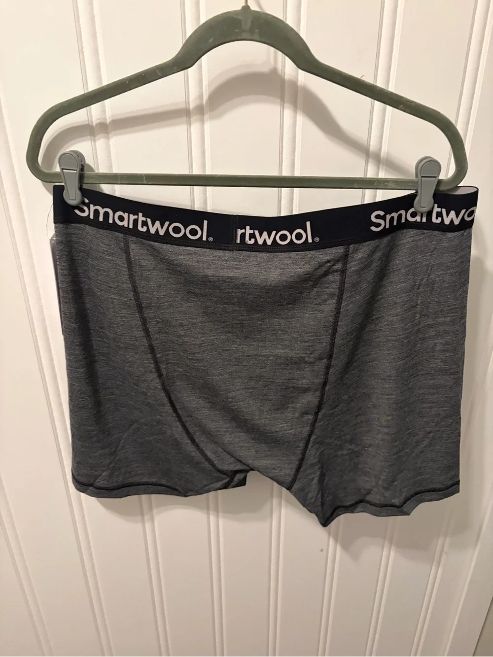 NWT Smartwool Men's Everyday Merino Boxer Briefs Gray Heather - Size 2XL XXL